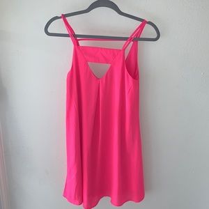 Pink spaghetti strap sundress